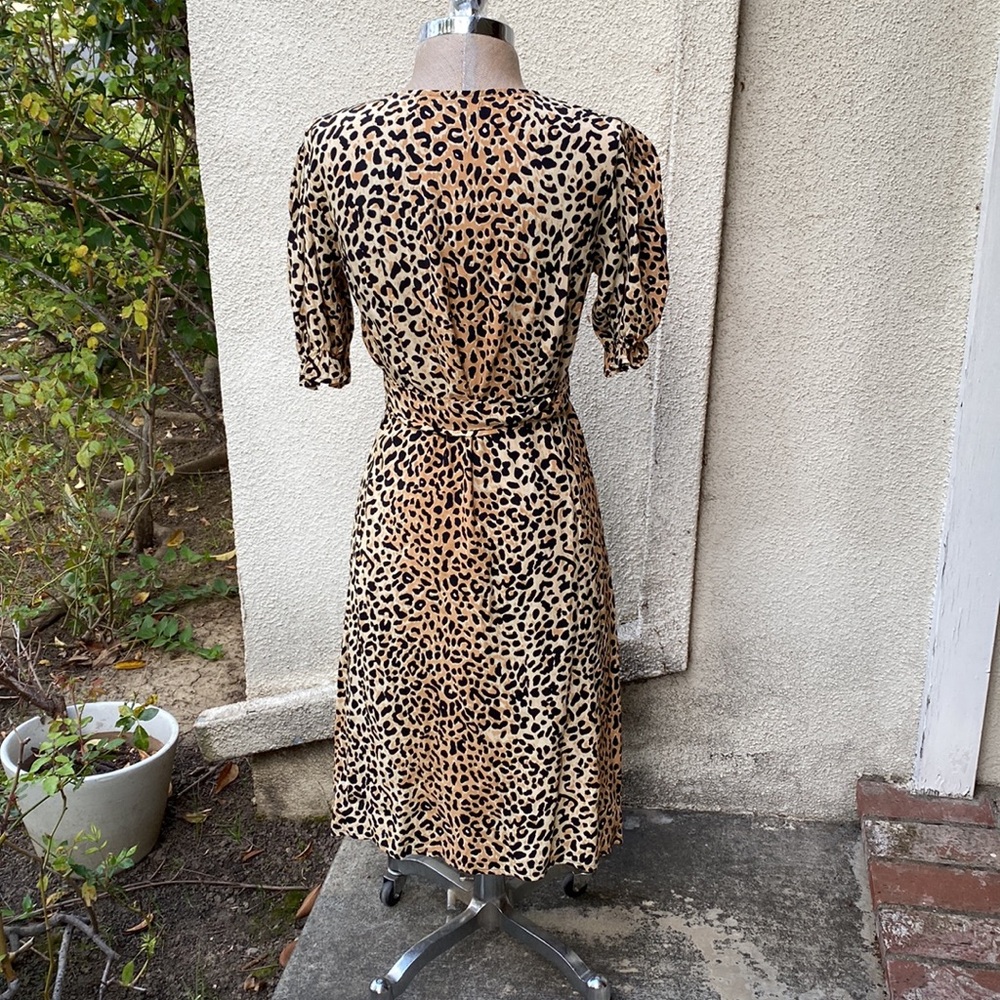NWOT Faithfull The Brand Abbey The Wrap dress w/ elastic sleeves & sash tie - Picture 7 of 14